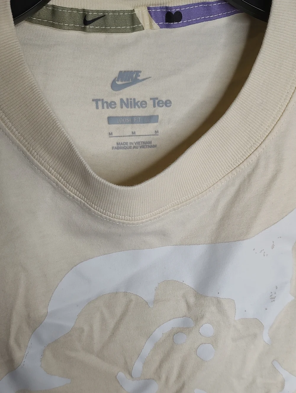 Nike x Naomi Osaka Men's Cream Graphic Crewneck T-Shirt Size Medium